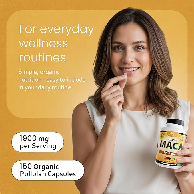 NaturaLife Labs Organic Maca Root – Black, Red & Yellow – 1900 mg per Serving – 150 Capsules – Gelatinized Peruvian Maca – Non-GMO, Gluten-Free, Vegan (2 Pack)