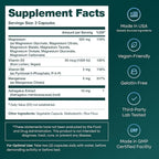 Magnesium Glycinate Complex for Women & Men - 500mg (7-in-1) with D3 & B6, Glycinate, Citrate, Malate, Taurate, Gluconate, Carbonate, & Orotate - Supports Sleep and Muscle Health [Oxide-Free] 60ct