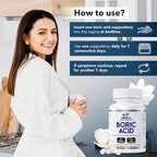 Simpli Supplements Boric Acid Suppositories for Women 600mg – 60 Count | Vaginal pH Balance Support | Feminine Care | Helps Maintain Freshness & Odor Control