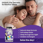 M3A Sleep Support - Magtein, Apigenin Melatonin with L-Theanine - 90 Capsules - 2 Pack - Premium 4-in-1 Non-Habit Forming Natural Sleep Aid - Restful Nights and Refreshing Mornings by Bored Nutrition