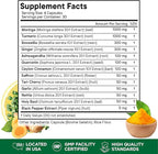 Moringa Supplement | Turmeric, Ginger, Boswellia, Saffron, Holy Basil, Nettle -Support Supplement for Women and Men with Ceylon Cinnamon, Quercetin, Tart Cherry- 120 Capsules