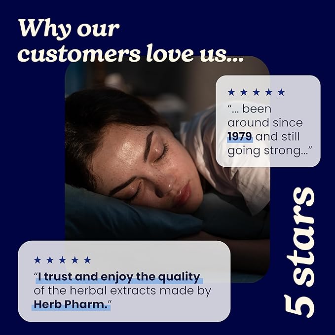 Herb Pharm Valerian Root Sleep Support Capsules: Certified Organic Sleep Aid for Adults Valeriana Extract for Relaxation, Non-Bitter, Melatonin Free, Vegan, ~30-60 Day Supply, 60 Capsules*