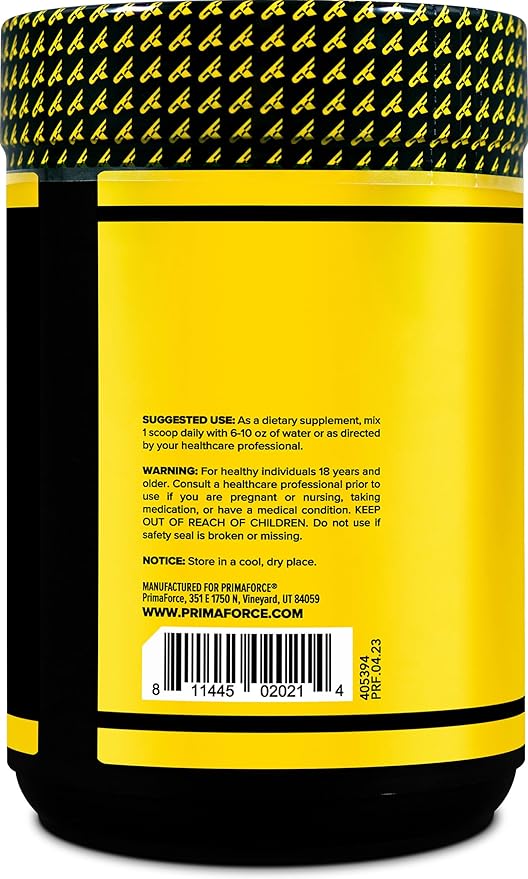 Primaforce L-Glutamine Powder 1000 Grams (1 KG) Unflavored - Pure L-Glutamine Powder, 5g per Serving, GMO-Free, Gluten-Free, 200 Servings