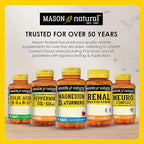 Mason Natural Slow,Release Iron (Ferrous Sulfate) 50 mg Tablets, 180 Day Supply, High Potency Supplement, Gentle on Stomach, 1 Pack