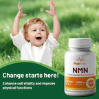 NMN 1000mg per Serving, Ultimate 10-in-1 NAD+ Support with Trans-Resveratrol, Apigenin, CoQ10, Vitamin C, 120 Vegetarian Capsules