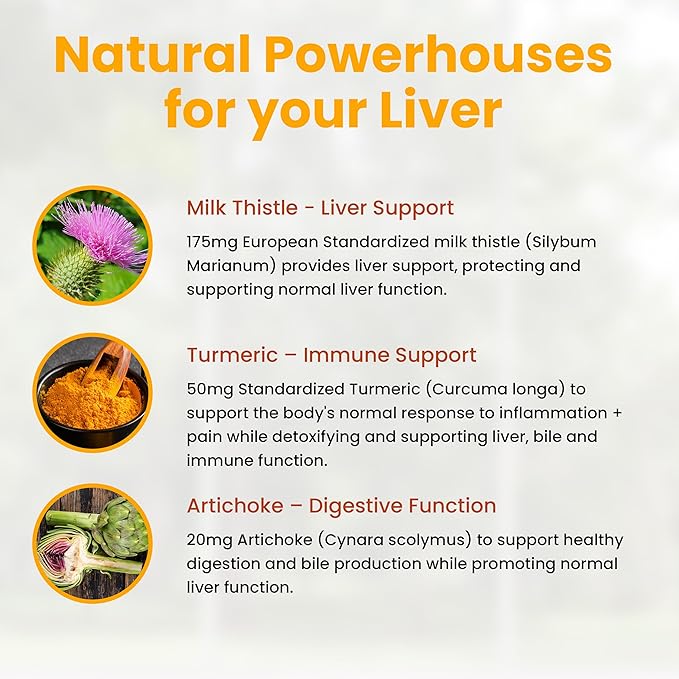 Natural Wellness Milk Thistle with Artichoke & Turmeric – Advanced Liver Support Supplement for Detox, Regeneration & Antioxidant Protection – Supports Liver Cleanse, Digestion & Overall Wellness