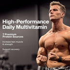 MuscleTech Platinum Multivitamins for Men & Women - Multi-Vitamin Supplement for Immune Support - 18 Vitamins & Minerals, Vitamin A C D E B6 B12 - Daily Workout Supplements for Men - 180 Capsules