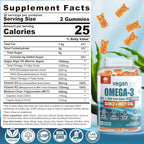Sugar Free Lutein 20mg 40mg & Vegan Omega3 Gummies 1280mg