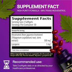 Resveratrol Supplement 500mg – 98% Trans Resveratrol 1000mg Organic Complex – NAD Resveratrol Antioxidants & Anti Aging Supplement for Heart Health, Wellness Formula, Healthy Cell Support