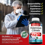 FITO Medic’S Lab Potassium Citrate Supplement, 400 Capsules, Potassium Formula