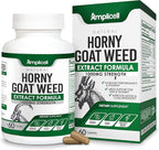 Horny Goat Weed Complex Supplement with Maca Root, Tongkat Ali, L-Arginine & Panax Ginseng – Energy, Stamina, Circulation & Vitality Support for Men & Women – Herbal Adaptogen Blend – 60 Capsules
