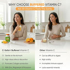 C-Salts Vitamin C Powder - 100% Pure Buffered Ascorbic Acid Powder for Daily Immune Support & Collagen Production - Stomach-Friendly Organic Vegan Non-GMO Sugar-Free - 272 Servings - Original, 26oz