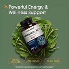 NatureBell Vitamin B2 (Riboflavin) 400mg - 240 Capsules - Supplement for Energy, Skin & Cellular Health* - Non-GMO & Gluten Free - Easily Absorbed