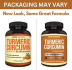 Arazo Nutrition Turmeric Curcumin with BioPerine 1300mg with Black Pepper - Joint Support Nutritional Supplements - 100% Herbal Tumeric Root Capsules (Pack of 2)