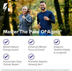 InnoSupps Inno NMN+ Supplement 500mg with NAD+ for Brain Function, Anti Aging & Cell Regeneration, Supports Cellular Energy, Muscle & Heart Health, w/Resveratrol, Niacin, & Vitamin C - 60 Servings