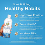 MaryRuth's Liquid Nighttime Multimineral | No Melatonin | Bedtime Routine | Magnesium Citrate | Calcium | Zinc | Vitamin D3| Available in 4 Flavor - Vegan | Sugar Free | Gluten Free | 32 Oz