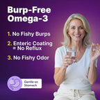 InnovixLabs Triple Strength Omega 3 Supplement, Burpless Fish Oil for Women and Men - 900 mg EPA & DHA, Brain & Joint Support, Award Winning & Third-Party Tested, 30 Softgels