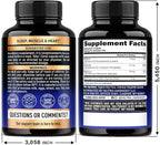 Magnesium Glycinate 500 mg - Chelated Supplement - High Absorption Form of Magnesium - Support for Sleep, Muscle & Heart Health - Made in USA, Lab Tested & Non-GMO - 240 Capsules