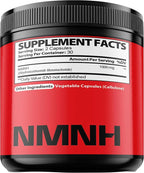 NMNH (Dihydronicotinamide Mononucleotide) -NMN Supplement Alternative - 1000mg per Serving NAD Supplement to Support NAD - 60 Capsules - 30 Days Supply