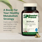 Standard Process Diaplex - Supplement for Pancreas & Gallbladder Support - Contains Chromium & Antioxidant Vitamin A - Non-Dairy - 150 Capsules (75 Servings)