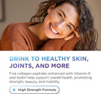 DR. EMIL NUTRITION Multi Collagen Peptides Plus Biotin and Vitamin D - Biotin and Collagen Supplements for Hair Skin and Nails - Biotin Pills for Hair Growth