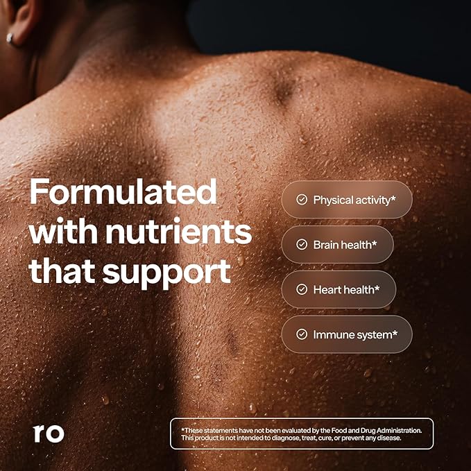 Ro Daily Multivitamin for Men | Supports Physical Activity, Brain + Heart Health, and Immune System with 23 Key Nutrients Including Calcium, Magnesium, and Zinc | 60-Day Supply (120 Tablets)