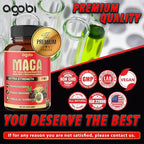 Maca Root Capsules - Supports Natural Health - Energy - Performance & Mood Supplement - Enhanced Blood Flow 3-Month Supply