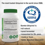 Health Thru Nutrition Ubiquinol 300mg 120 Softgels as Kaneka QH Reduced CoQ-10 | Stabilized - 3rd Party Tested | Enhanced Bioavailability | Cardiovascular & Mitochondria Function Support | Non-GMO