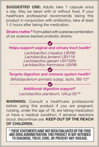 Jarrow Formulas Fem-Dophilus Advanced Vaginal & Digestive Probiotics 10 Billion CFU with 6 Science Backed Strains, for Vaginal, Urinary Tract, Digestive & Immune Support, 30 Capsules, Shelf-Stable