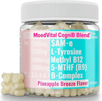 SHIZAM SAM-e & L-Tyrosine Gummies & Methylated Vitamin B-Complex | Methyl B12 & 5-MTHF | Vitamins B12 B9 B7 B6 B5 B3 B2 B1 Capsules Powders Pills Alt | Supplement Supplements