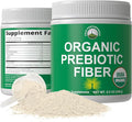 USDA Organic Prebiotic Fiber 3-in-1 Vegan Powder for Gut Health - Raw Whole Food Plant Based Prebiotics Digestive Supplement with Inulin (Jerusalem Artichoke), Acacia Fibers, SunFiber 240g