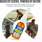 Sovereign Silver Natural Nasal Spray - Colloidal Silver Nasal Spray, Bio Active Nose Mist for Sinus and Immune Support, Adults and Kids, 10 ppm - 1 fl oz (30mL)