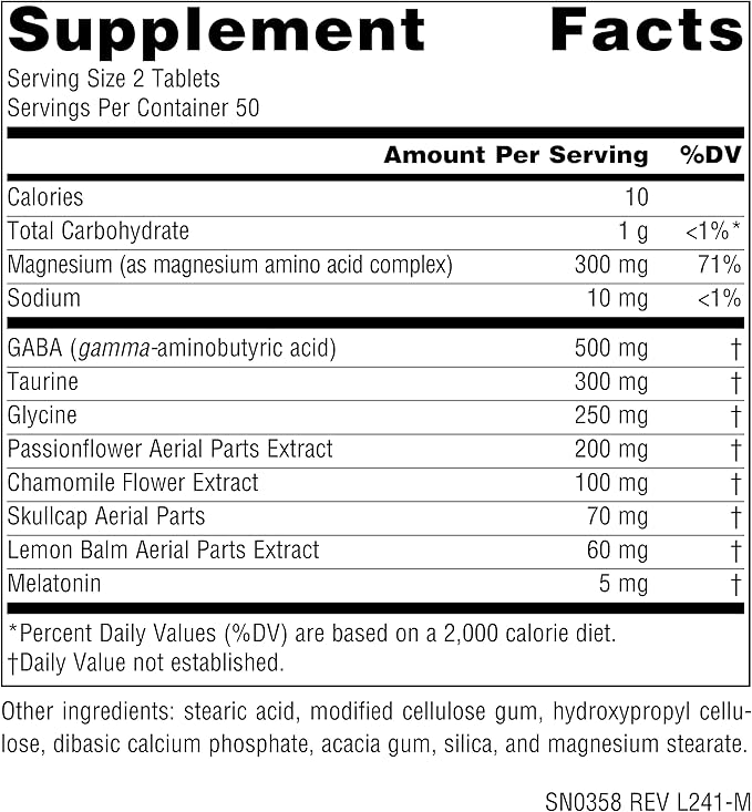 Source Naturals Sleep Science NightRest with Melatonin - BioAligned MultiNutrient & Herb Complex, for Rest & Relaxation Support* - 100 Tablets