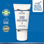 Natural Path Silver Wings 250ppm Silver Herbal Ointment - Nourishing and Moisturizing Skin Care 1.50oz