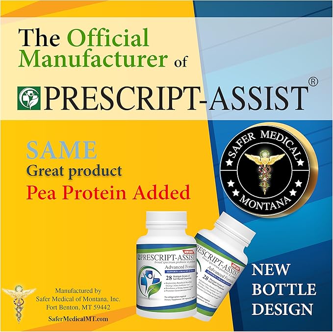 Prescript-Assist Prescipt-Assist Prebiotics & Probiotics for Digestive & Immune Health. 28 Strains Soil-Based Microflora - Vegan, Supports Muscle Recovery & Gut Health, 90 Capsules