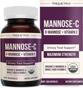Mannose-C - Organic D-Mannose + Whole Food Vitamin C, Natural UTI Support Supplement to Flush & Cleanse Urinary Tract, Certified Organic Urinary Health for Women, Vegan, Non-GMO (180 Count)