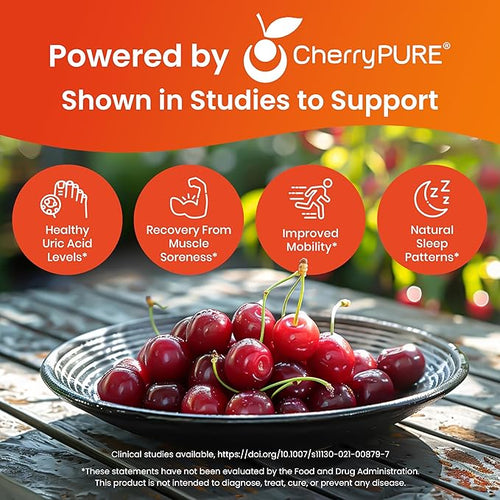 3 in 1 Uric Acid Flush Cleanse – Tart Cherry Extract with Turmeric & Celery Seed Supplement Purge - Feet and Joint Support - 60 Veggie Capsules