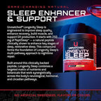 Unmatched Longevity Sleep | PeptiSleep Sleep & Recovery Formula with Melatonin, Magnesium & Senactiv | Advanced Nighttime Support | 20 Servings (Orange Mango)