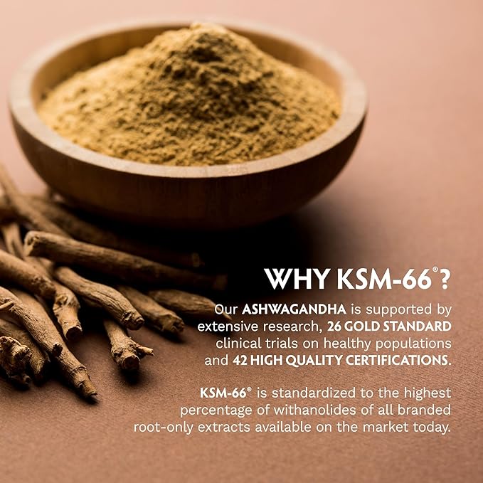 TRIBE ORGANICS KSM-66 Ashwagandha Root Extract Powder Ayurvedic Herb for Mood Support | Increase Energy | Strength - Organic | Natural | Gluten Free | Non GMO | Full-Spectrum - 100g Pouch