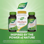 Nature's Way Riboflavin Vitamin B2, Supports Cellular Energy Production*, High Potency Riboflavin, 100 mg per Serving, 100 Capsules (Packaging May Vary)