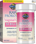Garden of Life Raw Probiotics Vaginal Care - 50 Billion CFU - 38 Probiotic Strains - Supports Vaginal & Urinary Tract Health - Shelf Stable - 30 Vegetarian Capsules (Pack of 6)