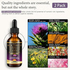 2 Pack Milk Thistle Drops for Liver Cleanse Detox & Repair, Milk Thistle Extract Liquid Supplement with Dandelion & Artichoke for Liver Support, Vegan, Organic, Alcohol-Free, 4 FL OZ