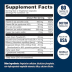 AREDS 2 Eye Vitamins - VisiVite Vitamins for Eye Health Without Vitamin E - Eye Vitamins for Seniors - Lutein and Zeaxanthin Supplements - 60 Capsules