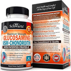 Glucosamine Chondroitin MSM Triple Strength Joint Support Supplement (2 Month Supply) Plus Turmeric Curcumin with Black Pepper Extract 1500mg Complex (2 Month Supply)