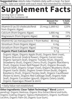 Garden of Life Calcium Supplement with Magnesium & Organic Vitamin D3 K2, Made from Whole Foods, Gluten-Free, 180 Count, (Pack of 6)