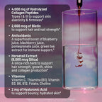 NatureWise Hydrolyzed Liquid Collagen for Women & Men 4000mg - High Absorption, Type 1 & 3 Peptides with Biotin + Vitamin C + Vitamin B Complex & Hyaluronic Acid -Mixed Berry - 10 Tubes[10 Day Supply]