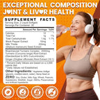 5 in 1 Turmeric Curcumin Softgels 2000mg with Milk Thistle Seed Extract & Black Pepper, Ginger Root - Immune, Liver Support - 95% Curcuminoids - Turmeric and Ginger Supplement Softgel Capsules