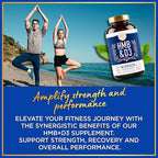 HMB and Vitamin D3 Supplement - Muscle Growth, Strength, Performance and Recovery Support - B-Hydroxy B-Methylbutyrate, D3 Plus Calcium, 1,000 MG HMB Supplements - 180 Days, 360 Capsules