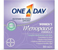 One A Day Women's Menopause Multivitamin with Vitamin A, Vitamin C, Vitamin D, Vitamin E and Zinc for Immune Health Support, Bone health, 50 Count (Packaging May Vary)