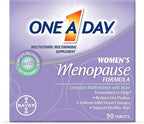 One A Day Women's Menopause Multivitamin with Vitamin A, Vitamin C, Vitamin D, Vitamin E and Zinc for Immune Health Support, Bone health, 50 Count (Packaging May Vary)